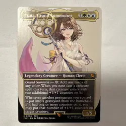 Yuna, Grand Summoner Borderless Final Fantasy Regular MTG Magic - Image 1