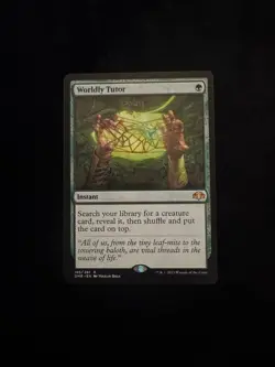 MTG Magic the Gathering Worldly Tutor (185/520) Dominaria Remastered LP - Image 1