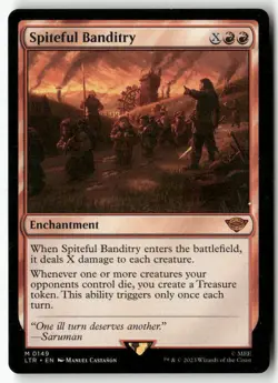 #149 - Spiteful Banditry - Mythic WB2 M11MR Lightly played - Image 1