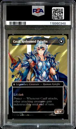 2025 MTG Final Fantasy CECIL, DARK KNIGHT * Character Surge Foil #0525 * PSA 10 - Image 2