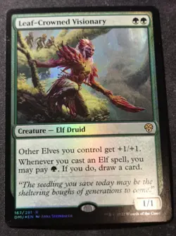 Leaf-Crowned Visionary - Foil - DMU - MTG - NM - EN - 167/281 - Image 1