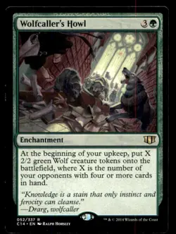 MTG Wolfcaller's Howl LP Light Play Commander 2014 [537] - Image 1