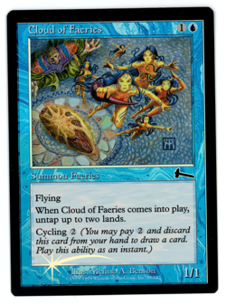 Cloud of Faeries -- MTG (NM Quality FOIL) - Urza's Legacy - See pics/scans! - Image 1