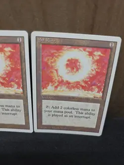 1994 MTG Magic The Gathering Sol Ring Revised Edition Artifact LP x2 - Image 3