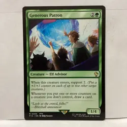 MTG Generous Patron Magic: The Gathering Commander: Final Fantasy Rare #0305 - Image 1