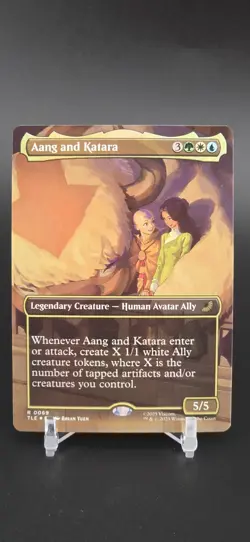 Aang and Katara (Borderless) Avatar: The Last Airbender: Eternal-Legal Foil - Image 1