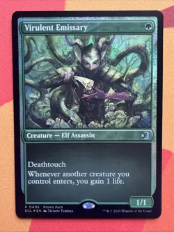 Magic MTG - Virulent Emissary - FOIL [Promo Pack] (0406) Lorwyn Eclipsed NM - Image 1