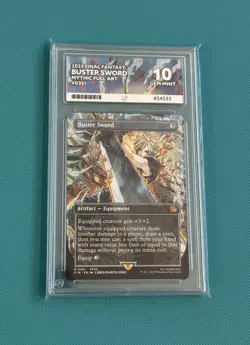 Final Fantasy Buster Sword ACE GEM MT 10 Woodblock Borderless 351 Cloud not PSA - Image 1