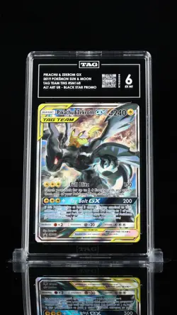 ‼PIKACHU & ZEKROM GX 2019 POKEMON SUN & MOON TAG TEAM TINS #SM168 TAG 6💨 - Image 1