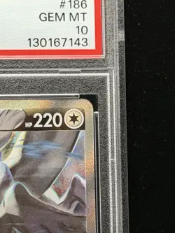 2022 Pokemon Sword & Shield Silver Tempest #186 Lugia V Silver Tempest PSA 10 - Image 3