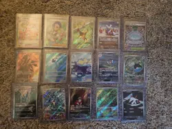 Pokemon Full Art Lot 15 Card Non-English Lot. All NM - Image 1