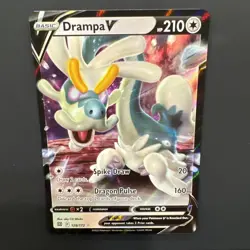 Drampa V 2022 Brilliant Stars Full Art Ultra Rare Pokemon Card 128/172 (NM) - Image 3