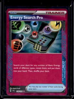 2024 Pokemon SV Surging Sparks SSP EN Energy Search Pro #176/191 - Image 1