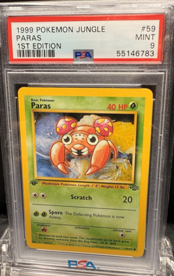 1999 POKEMON JUNGLE PARAS 1ST EDITION #59 PSA 9 - Image 1