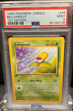 1999 POKEMON JUNGLE BELLSPROUT 1ST EDITION #49 PSA 9 - Image 1