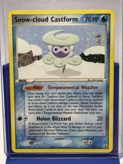 Pokemon TCG Snow-Cloud Castform 29/113 EX Delta Species Rare 2005 MP-LP - Image 1