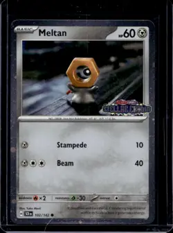 2024 Pokemon SV Stellar Crown SCR EN Meltan Reverse Holo #102/142 - Image 1