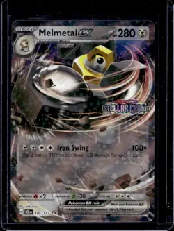 2024 Pokemon SV Stellar Crown SCR EN Melmetal ex #105/142 - Image 1