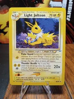 200 Pokemon Neo Destiny Light Jolteon #48 Extremely LP - Image 1