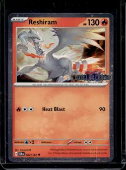 2024 Pokemon SV Stellar Crown SCR EN Reshiram Reverse Holo #022/142 - Image 1