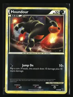 Pokemon HOUNDOUR 54/90 Reverse Holo (2010 Undaunted) LP/Light Play - Image 1