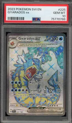 Pokemon Gyarados ex Scarlet & Violet Illustration Rare #225 PSA 10 Gem Mint - Image 1