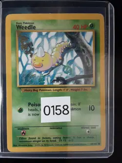 Pokemon Weedle Base Set 69/102 Vintage 1999 WOTC - Image 1