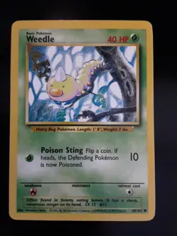 Pokemon Weedle Base Set 69/102 Vintage 1999 WOTC - Image 2