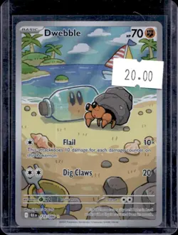 2025 Pokemon SV Black Bolt BLK EN Dwebble Illustration Rare #129/086 - Image 1