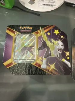 Pokemon TCG Shining Fates Factory Sealed Boltund V Tin - 6 Booster Packs 820650829505 - Image 1