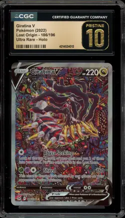Pokemon Giratina V Lost Origin Full Alt Art #186 CGC 10 Pristine - Image 1