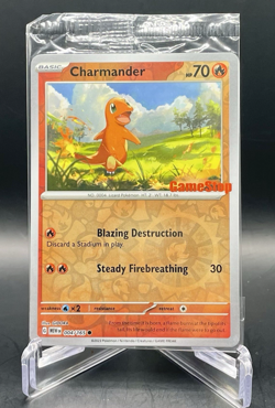 SEALED Charmander 004/165 SV: 151 [Gamestop Stamp] Promo Pokemon TCG NM/M - Image 1