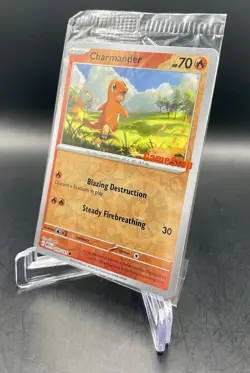 SEALED Charmander 004/165 SV: 151 [Gamestop Stamp] Promo Pokemon TCG NM/M - Image 2