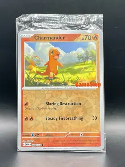 SEALED Charmander 004/165 SV: 151 [Gamestop Stamp] Promo Pokemon TCG NM/M - Image 4