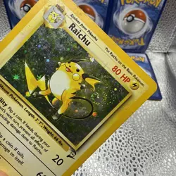RAICHU 16/130 - Unlimited Holo - Pokemon Base Set 2 - SWIRL - Image 3