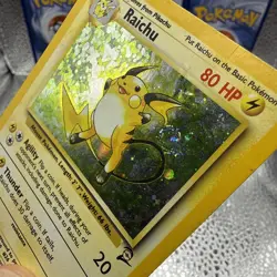 RAICHU 16/130 - Unlimited Holo - Pokemon Base Set 2 - SWIRL - Image 4