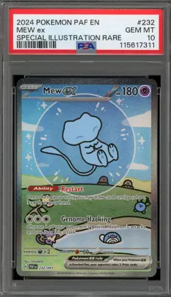 Pokemon Mew ex Paldean Fates Special Illustration Rare #232 PSA 10 Gem Mint - Image 1