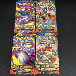 4 Pokemon Packs Mega Evolutions Full Art Set Rare Gardevoir Lucario Gold SIR🔥 - Image 1