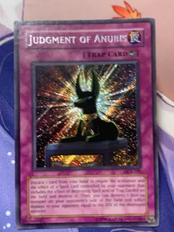 Yu-Gi-Oh! Judgement of Anubis Holo Foil Secret Rare Card DCR-105 - Image 1