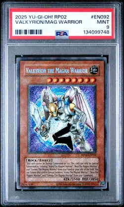 2025 YU-GI-OH! RP02-RETRO PACK 2 #EN092 VALKYRION THE MAGNA WARRIOR PSA 9 - Image 1