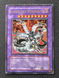 Yugioh Chimeratech Overdragon 1st Edition Ultra Rare POTD-EN034 LP/NM - Image 1