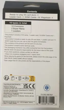 Brand New Sealed One Piece TCG Starter Deck ST8 Monkey D Luffy English. - Image 2