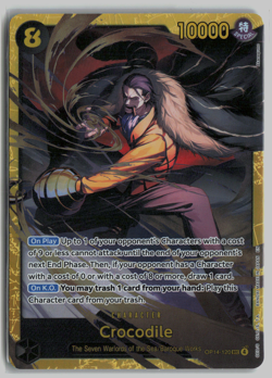 Crocodile -OP14-120 SEC One Piece TCG The Azure Sea's Seven Foil - Image 1