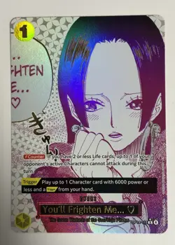 ONE PIECE You'll Frighten Me... ♡ Alt Art OP14-118 THE AZURE SEA'S SEVEN English - Image 1