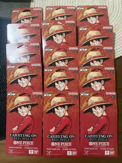 One Piece TCG: Carrying On His Will Sleeved Booster OP-13 English (LOT OF 15) - Image 1