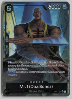Mr.1 (Daz.Bonez) (Alternate Art) R The Azure Sea's Seven OP14-090 - Image 1