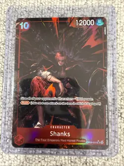 One Piece CCG Shanks OP09-004 SR Alt Art Emperors in the New World English NM - Image 1