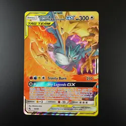 Moltres & Zapdos & Articuno GX 44/68 Pokemon Hidden Fates Holo Full Art Card - Image 1