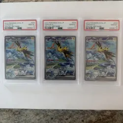Pokemon Zapdos EX SAR 204/165 SV2a TCG Card 2023 PSA 10 - Image 2