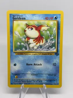 🍀 Goldeen 53/64 Jungle Non Holo Foil Pokemon WOTC 1999 Common Vintage Card (#2) - Image 1